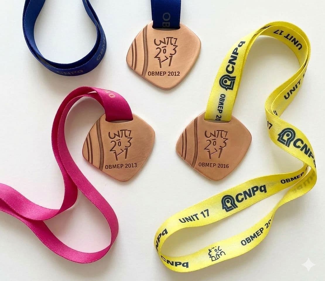 Medalhas OBMEP do Prof. Lucas